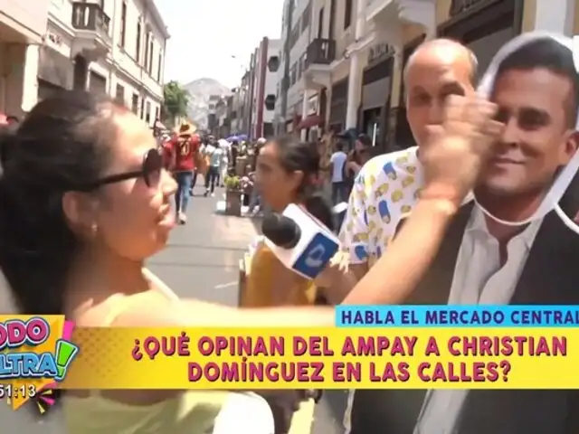 ¿Qué opinan del ampay a Christian Domínguez en las calles?