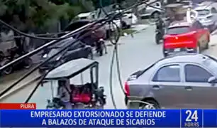 Piura: empresario se enfrenta a balazos a extorsionadores afuera de un restaurante