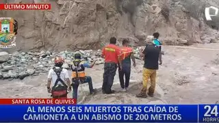 Trágico Accidente en Santa Rosa de Quives: camioneta se despista y deja siete  personas fallecidas