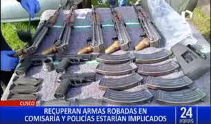 Cusco: recuperan armas que fueron robadas dentro de comisaría
