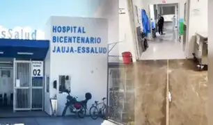 Hospital Bicentenario de Jauja se inunda por intensas lluvias