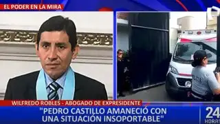 Abogado de Castillo sobre estado de salud de expresidente: “Dijo que sentía presión en el pecho”