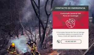 Incendio forestal en Chile: Cancillería informa que no hay “víctimas fatales peruanas”