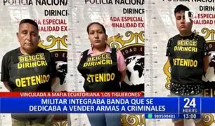 SMP: detienen a miembro del Ejército peruano por proveer armas de guerra a bandas criminales