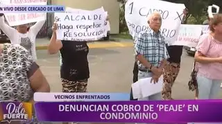 Cercado de Lima: vecinos enfrentados por cobro de 'peaje' en condominio