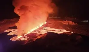 Volcán en Islandia entra en erupción por tercera vez desde diciembre