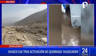Chaclacayo: caída de huaico genera activación de quebrada Huascarán