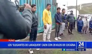 Puno: 'Los elegantes de Laraqueri' caen con 28 kilos de cocaína