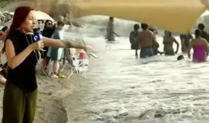 Playas colapsan por la masiva llegada de bañistas