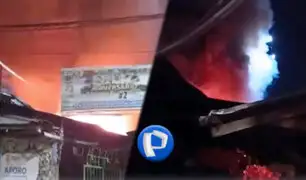 Voraz incendio consume puestos de venta en Mercado #2 de Tarapoto