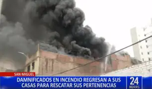 San Miguel: empresa responsable de incendio en local clandestino se hará cargo de los daños registrados