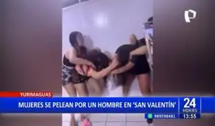 Yurimaguas: mujeres se agarran de los pelos por un hombre en San Valentín