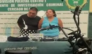Cercado de Lima: detienen a pareja que intentó vender moto robada en redes sociales