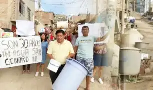 Vecinos en Chorrillos denuncian que solo reciben agua de cisterna una vez por semana en plena ola de calor