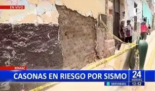 Emergencia en el Rímac: Casonas al borde del colapso tras sismo en Lima