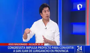 Jesús Maldonado sobre PL para convertir SJL en provincia: “Propuesta es demasiada peligrosa”