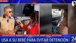 El Agustino: delincuente usa a bebé como escudo para evitar detención