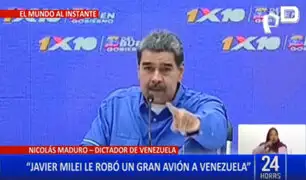 Nicolás Maduro arremete contra Javier Milei: “Se robo el avión de Venezuela”