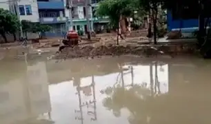 Calles y pistas de Tumbes inundadas: se registran lluvias y relámpagos por más de 10 horas