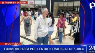 Alberto Fujimori reaparece en centro comercial de Surco