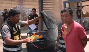 Policía antidrogas interviene a sujeto que en su vehículo llevaba maleta acondicionada con droga en el Callao