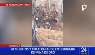 Venezuela: 30 muertos y 100 desaparecidos tras derrumbe de mina ilegal