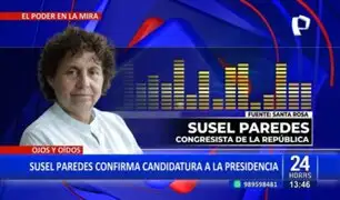 Susel Paredes anuncia precandidatura presidencial  por el partido "Primero mi gente"