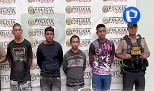 PNP informa que se han desarticulado cinco bandas criminales en los últimos días