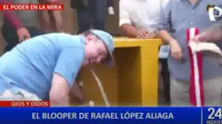 Rafael López Aliaga protagoniza divertido incidente durante la inauguración del agua potable en SJL