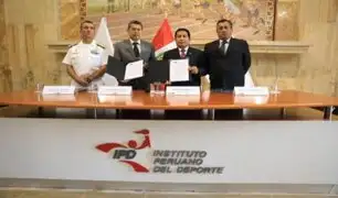 Ministerio de Defensa e IPD firman convenio para promover la práctica del deporte al más alto nivel
