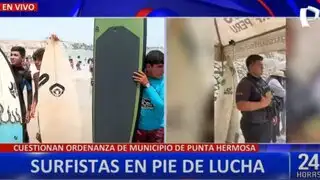 Punta Hermosa: surfistas protestan por restricciones municipales para dictar clases en playas