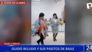 Congresista Guido Bellido se jaranea con sus electores en Cusco