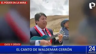 Congresista Waldemar Cerrón muestra su faceta como músico