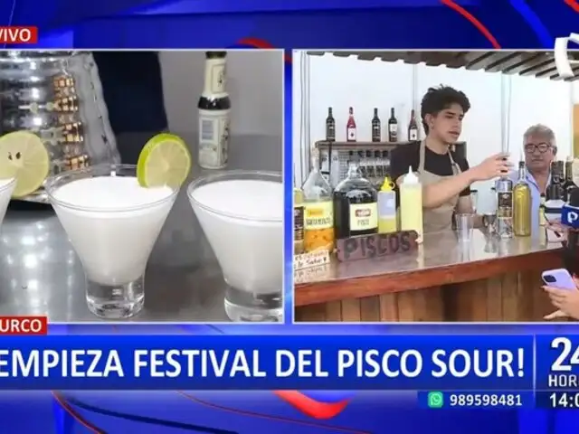 Surco: ¡Inicia el festival del Pisco Sour!