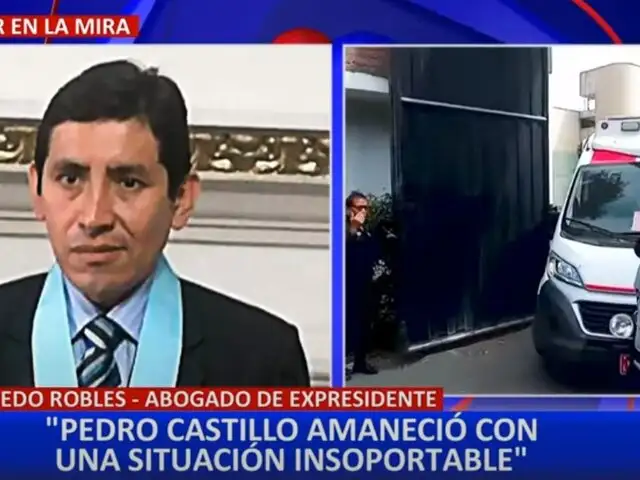 Abogado de Castillo sobre estado de salud de expresidente: “Dijo que sentía presión en el pecho”