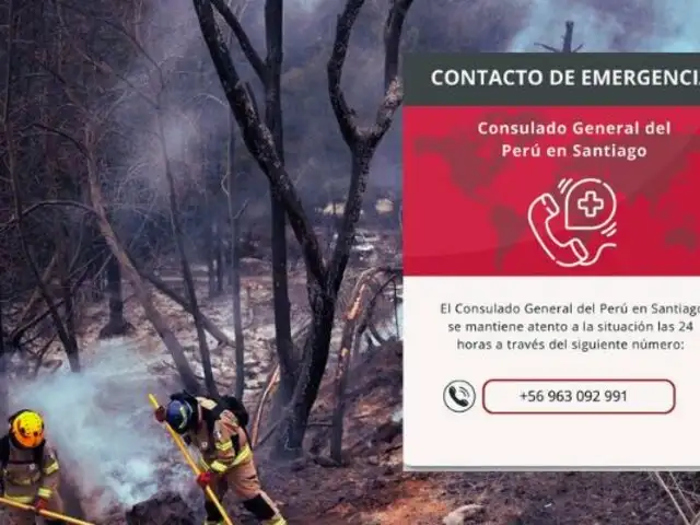 Incendio forestal en Chile: Cancillería informa que no hay “víctimas fatales peruanas”