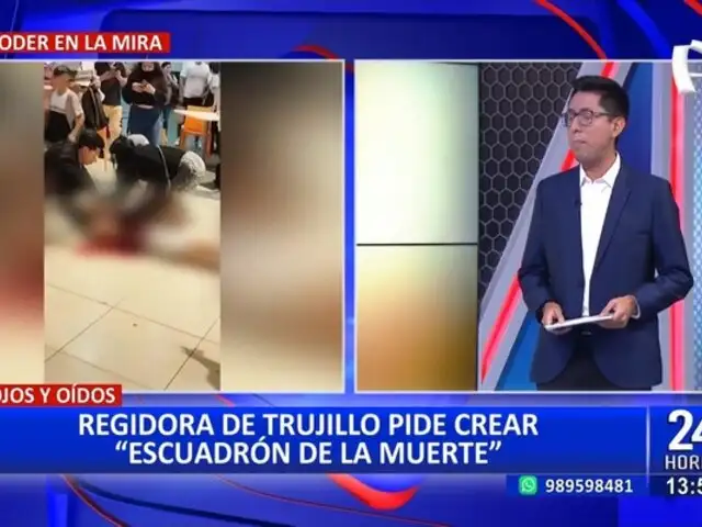 Trujillo: Regidora propone crear un "escuadrón de la muerte" para combatir la delincuencia