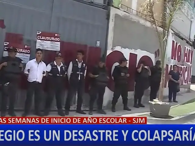 Colegio se encuentra en litigio y en pésimas condiciones en San Juan de Miraflores