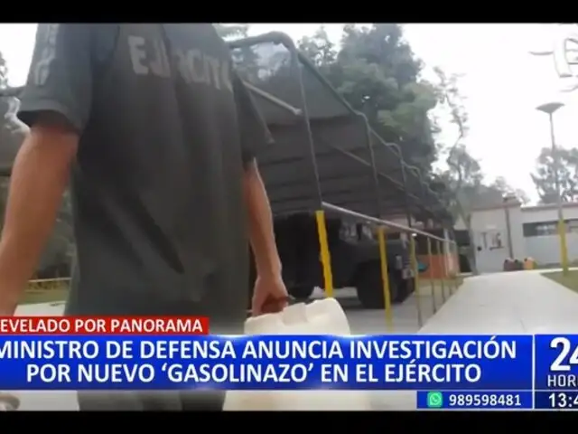 Jorge Chávez: titular del MINDEF anuncia investgación por el nuevo caso de Gasolinazo