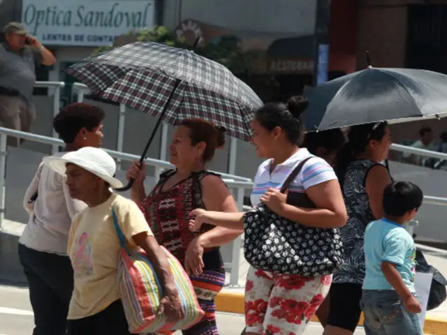Lima continuará registrando temperaturas elevadas hasta marzo, advierte Senamhi