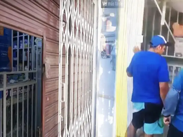 Presuntos extorsionadores detonan explosivo en farmacia en Trujillo