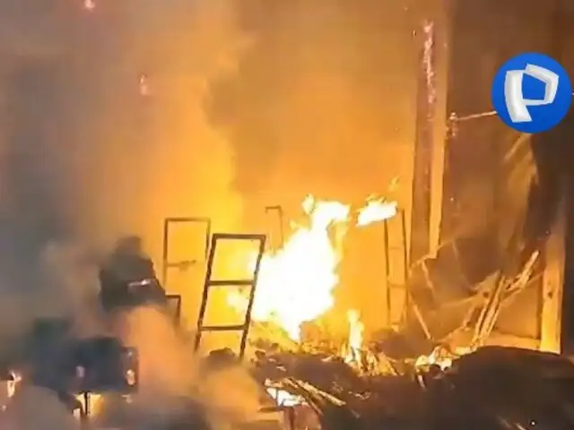 Gran incendio en Bagua: tras siete horas de intenso trabajo se controló la emergencia