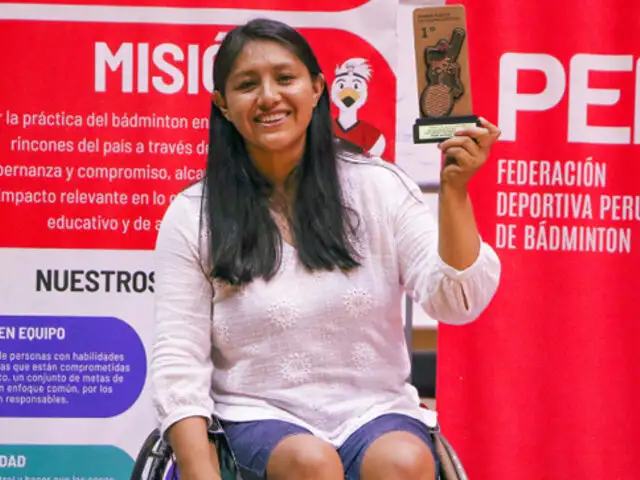 Instituto Peruano del Deporte: Pilar Jáuregui fue elegida la mejor del Parabádminton nacional