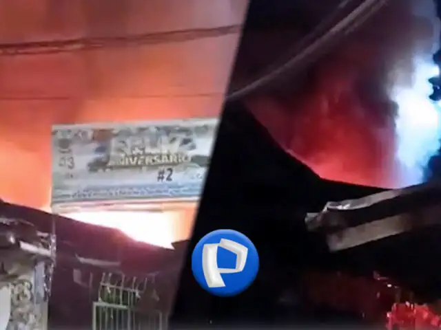 Voraz incendio consume puestos de venta en Mercado #2 de Tarapoto