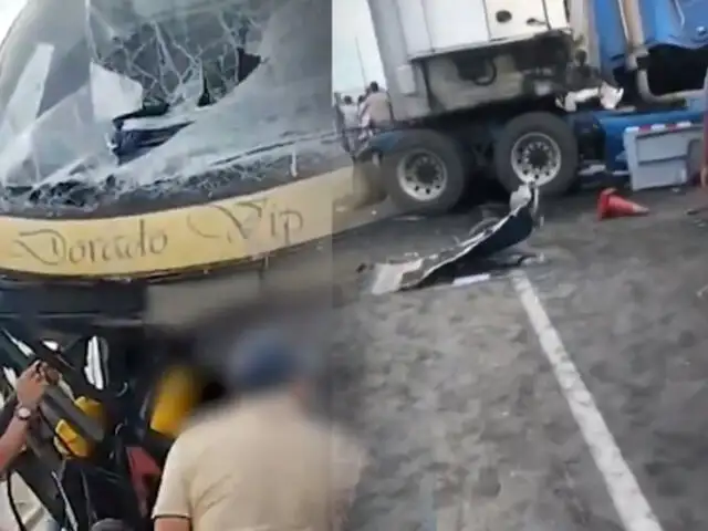 Tráiler y bus interprovincial chocan dejando dos muertos y más de 20 heridos en Piura