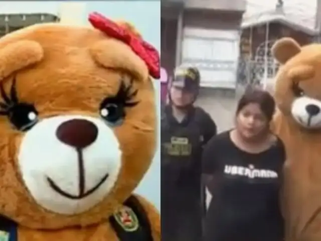 Caen 'Las Tramposas de la Droga' en SMP: policía se disfraza de oso de peluche para atraparlas