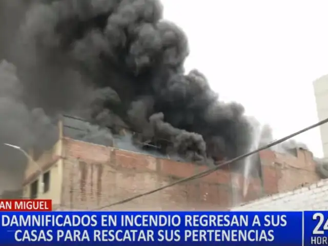San Miguel: empresa responsable de incendio en local clandestino se hará cargo de los daños registrados