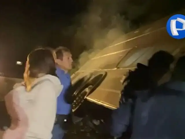 Ayacucho: conductor realiza temeraria maniobra para evitar accidente mayor en bus