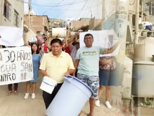 Vecinos en Chorrillos denuncian que solo reciben agua de cisterna una vez por semana en plena ola de calor