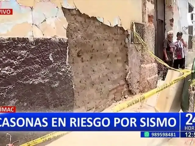 Emergencia en el Rímac: Casonas al borde del colapso tras sismo en Lima